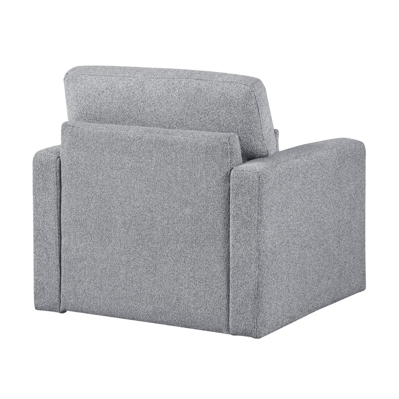 Home Elegance Pompano Gray Swivel Chair