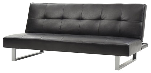 Glory Furniture Chroma Black Faux Leather Sofa Bed