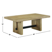 Steve Silver Aubrey Black 48 Inch Coffee Table