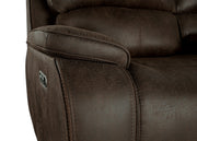 New Classic Furniture Brooking Brown Power Glider Recliner