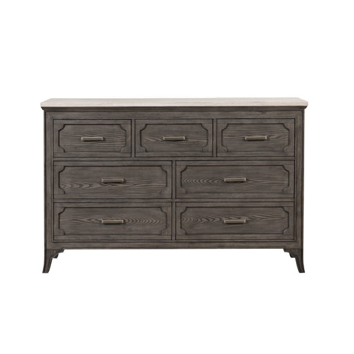 New Classic Furniture Lisbon Gray Marble Top Dresser