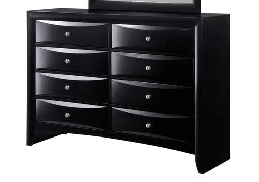 Crown Mark Emily Black 8 Drawers Dresser