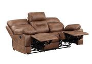 Steve Silver Rudger Chestnut Brown Manual Reclining Sofa