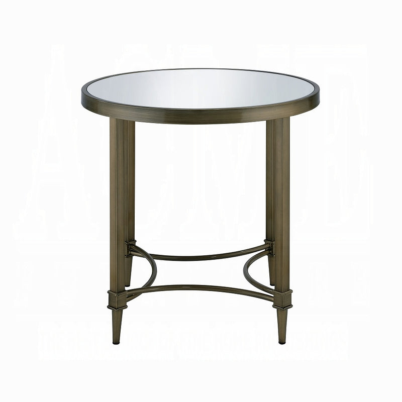 Acme Furniture Aditya Antique Brass End Table