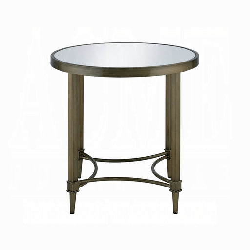 Acme Furniture Aditya Antique Brass End Table