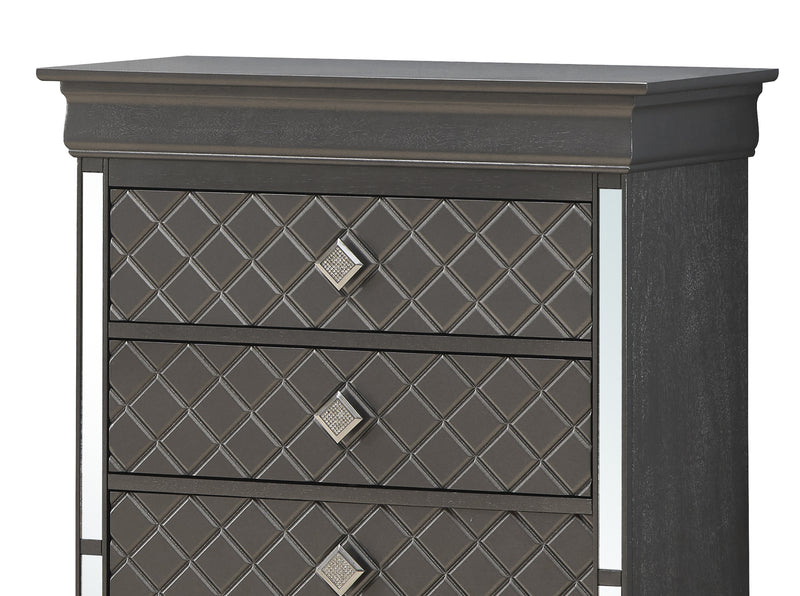 Glory Furniture Verona Metalic Black Chest