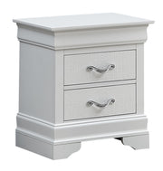 Glory Furniture Lorana White Pearl Nightstand