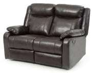 Glory Furniture Ward Pearl Faux Leather Double Reclining Love Seat