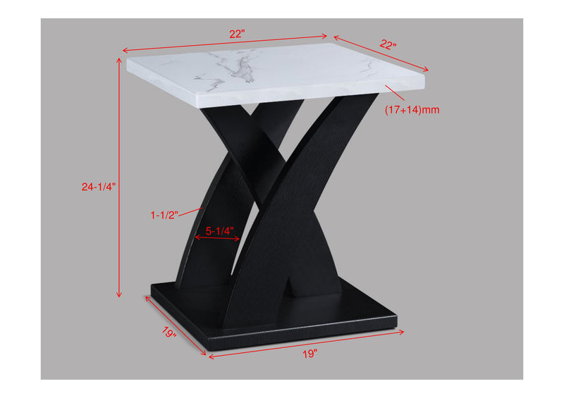 Crown Mark Zion 3pc Cocktail Table Set