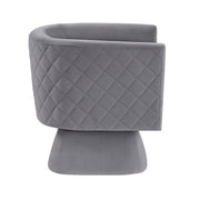 Home Elegance Candace Gray Swivel Chair