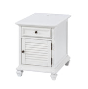 Steve Silver Charlestown White Storage End Table
