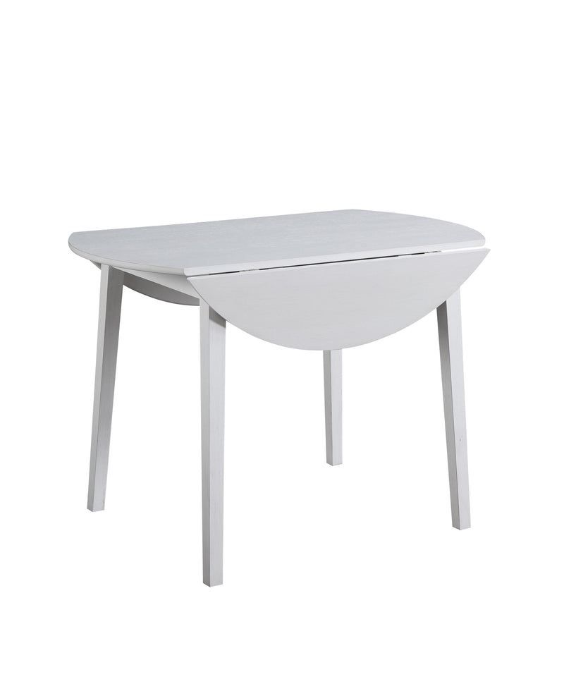 Steve Silver Naples Antiqued White Drop Leaf Dining Table