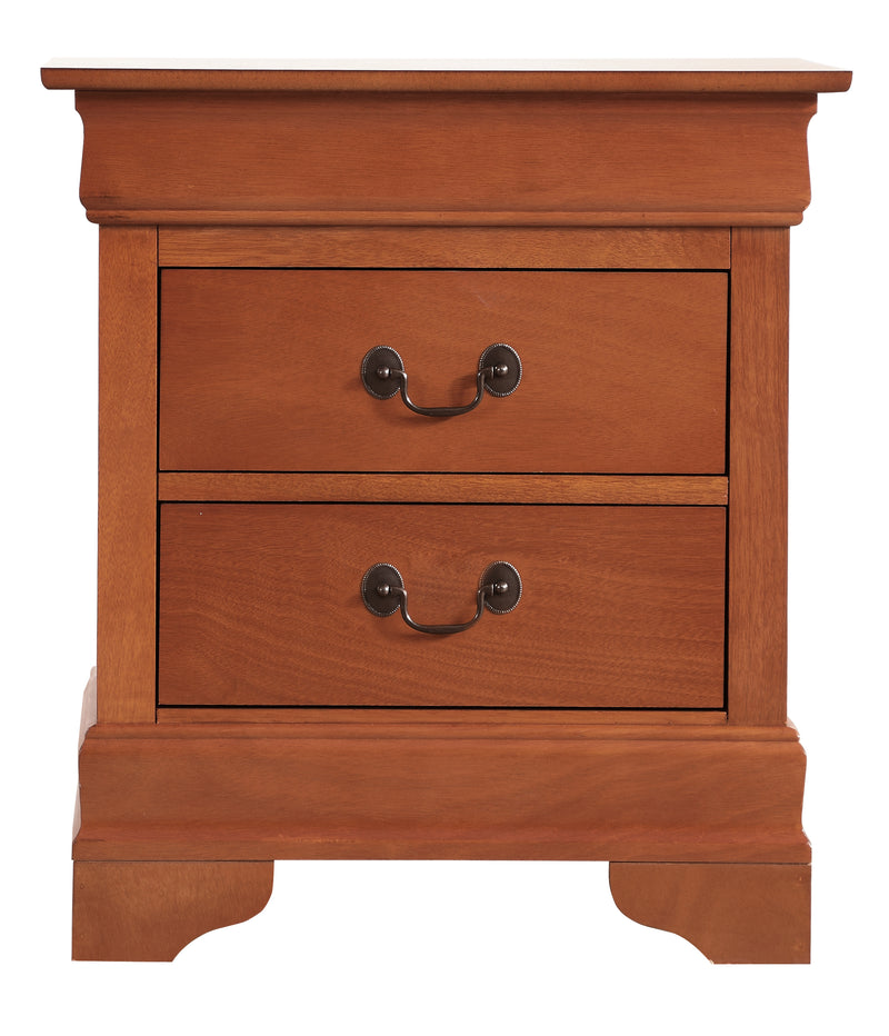 Glory Furniture Louis Phillipe Black Nightstand