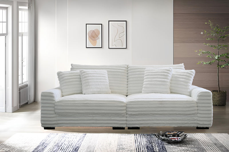 New Classic Furniture Embrace White 2pc Sofa