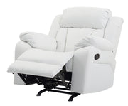 Glory Furniture Daria White Rocker Recliner