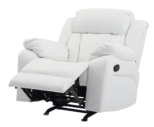 Glory Furniture Daria White Rocker Recliner