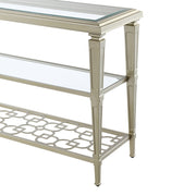 Acme Furniture Zaba Champagne Rectangle Sofa Table