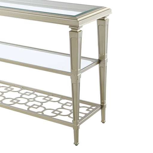 Acme Furniture Zaba Champagne Rectangle Sofa Table
