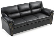 Glory Furniture Olney Black Faux Leather Sofa