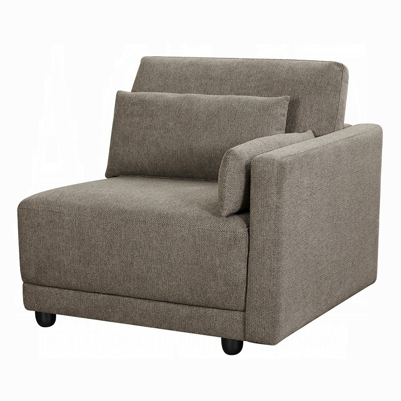 Acme Furniture Rylie Brown Modular RAF Armrest Chair