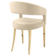 2 Coaster Furniture Galiano Cream White Dining Arm Chairs