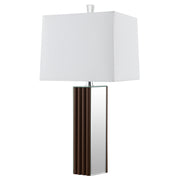 Coaster Furniture Elena Brown White Square Table Lamp