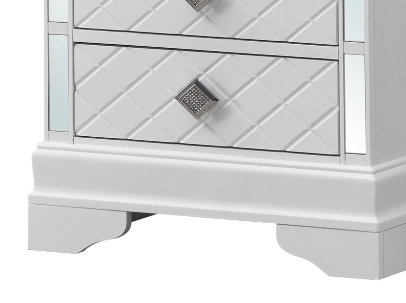 Glory Furniture Verona Silver Champagne Nightstand