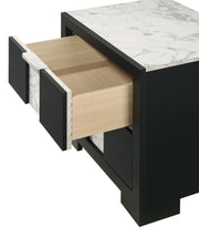 Crown Mark Rangley Black Night Stand