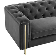 Steve Silver Charlene Blue Velvet Sofa