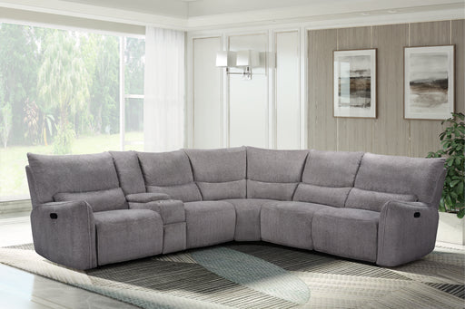 New Classic Furniture Remsen Latte Gray 3pc Manual Sectional