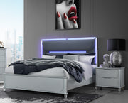 Global Furniture Lando Silver Nightstand