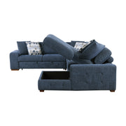 Home Elegance Raife Taupe 4pc Sectional with Right Chaise