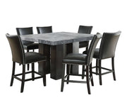 Steve Silver Camila Gray Black 7pc Counter Height Set