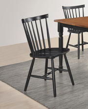 2 Coaster Furniture Hollyoak Black Dining Side Chairs