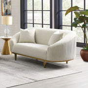 Acme Furniture Martina Ivory Loveseat with 2 Pillows