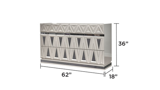 Galaxy Home Lavita River Sand Gray Dresser