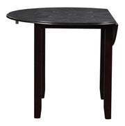 New Classic Furniture Gia Brown PU 42 Inch 3pc Drop Leaf Dining Set