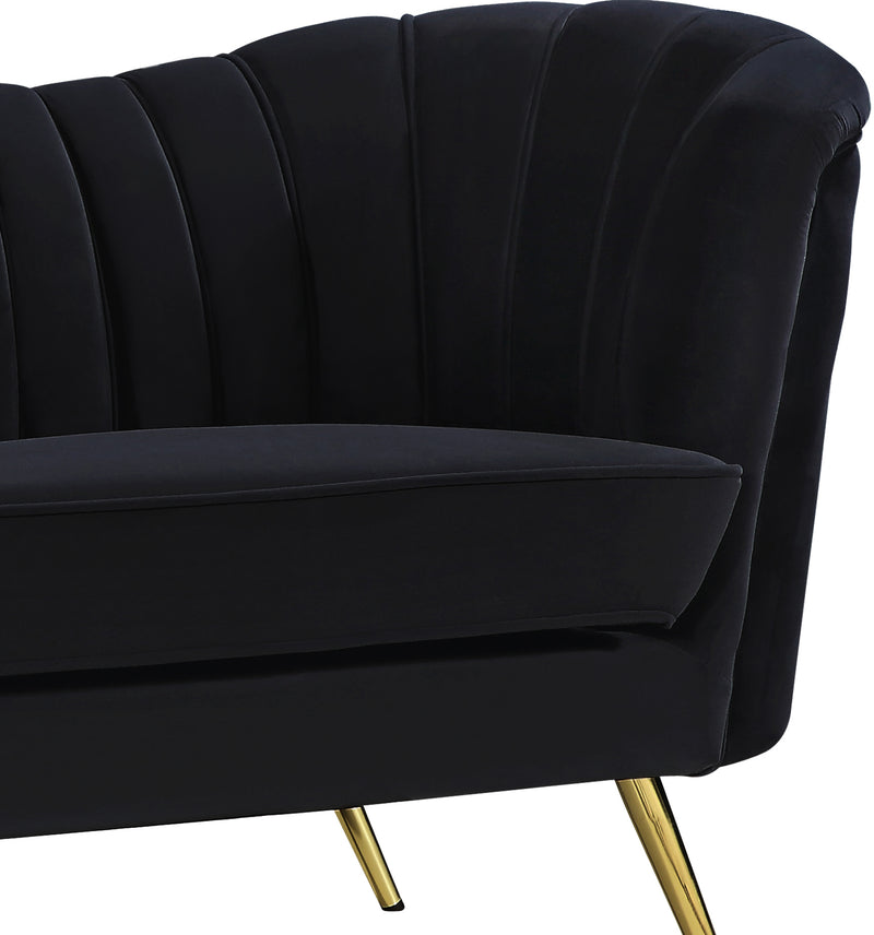 Meridian Furniture Margo Green Velvet Loveseat
