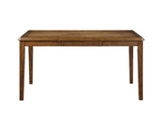 New Classic Furniture Gia Brown PU 60 Inch 5pc Dining Set