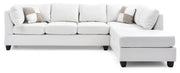 Glory Furniture Malone Gray Faux Leather Sectional