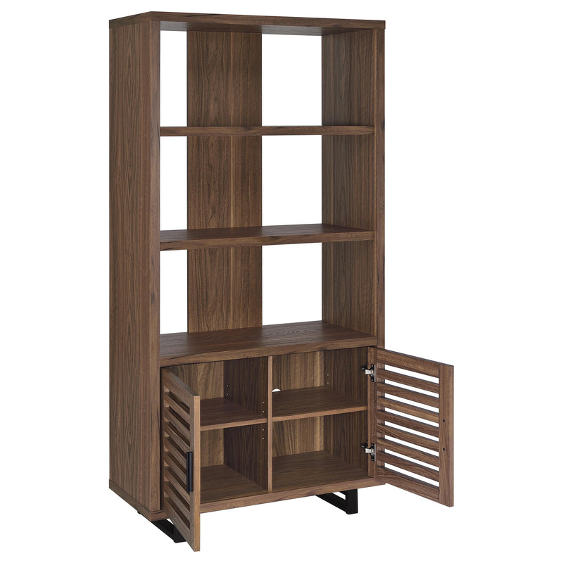 Coaster Furniture Maddox Walnut Brown 3 Dhelf Bookcase