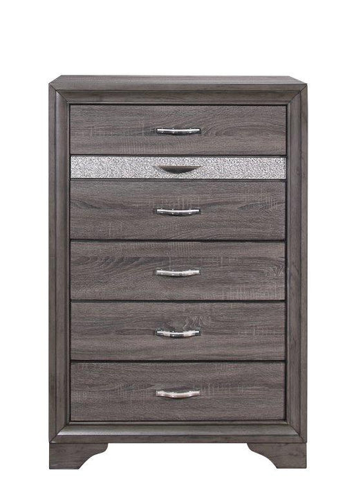 Global Furniture Seville Grey Chest with Jewelry Drawer
