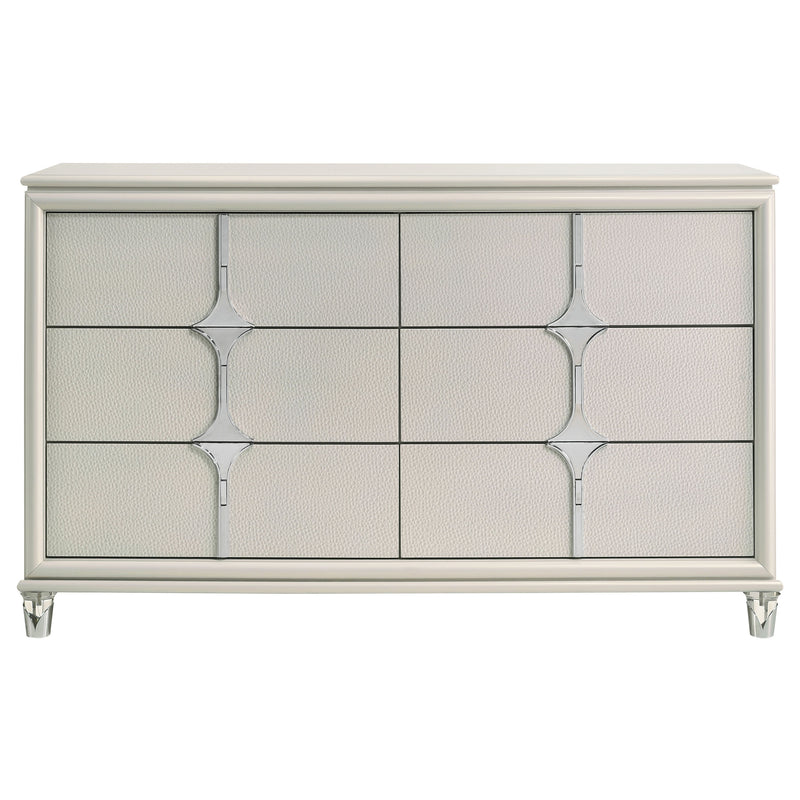 Coaster Furniture Olivia White 6 Drawer Dresser