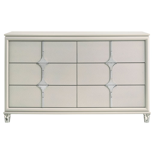 Coaster Furniture Olivia White 6 Drawer Dresser