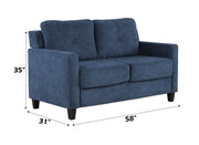 Acme Furniture Horatio Navy Loveseat