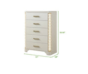 Galaxy Home Jasmine Beige Drawer Chest