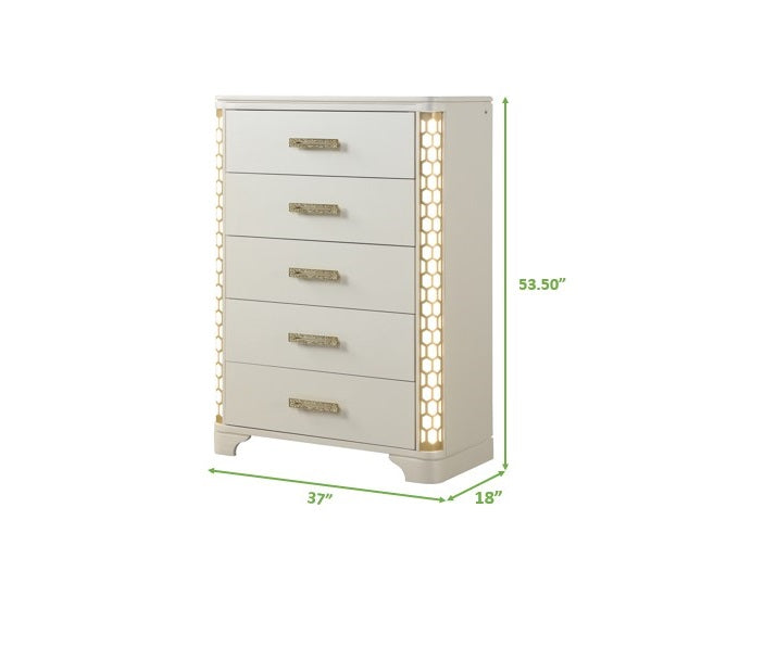 Galaxy Home Jasmine Beige Drawer Chest