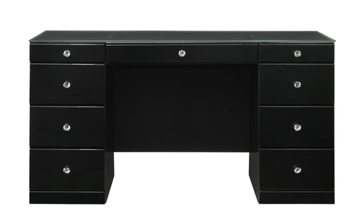 Crown Mark Avery Black Vanity Desk
