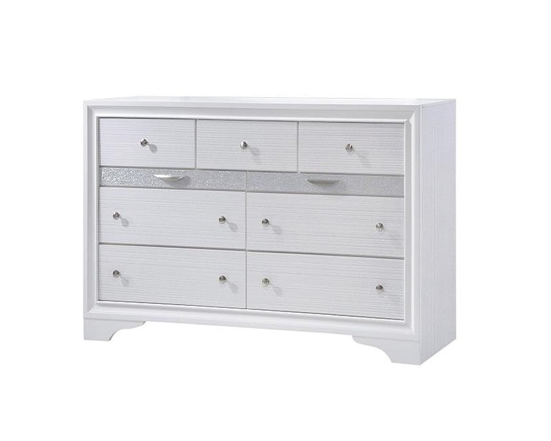 Galaxy Home Matrix White Wood Dresser