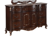 New Classic Furniture Constantine Cherry Dresser with Marble Top